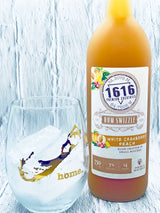 White Cranberry Peach Rum Swizzle